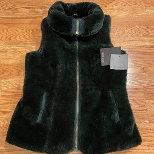 Marc New York (Andrew Marc) Olive Faux Fur Vest - Sz. M